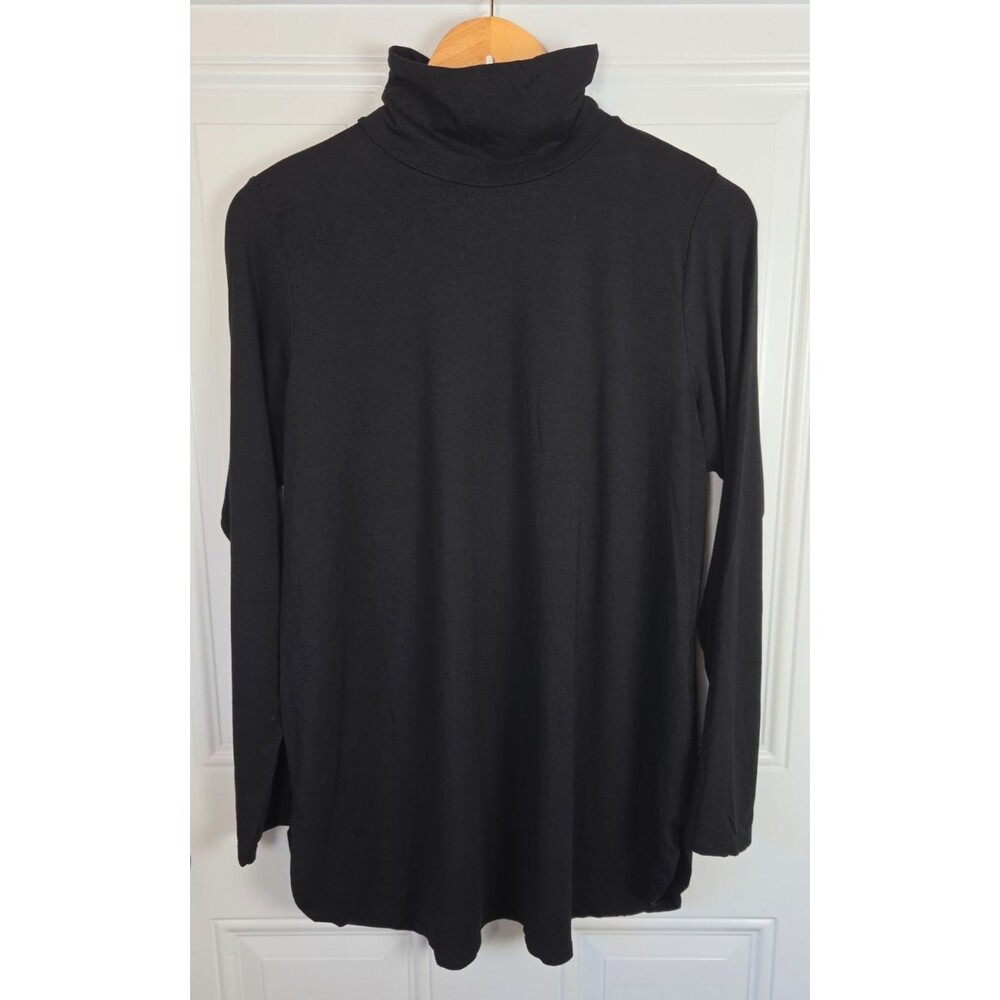 J. Jill Luxe Supima Shirttail Turtleneck Tunic Size M